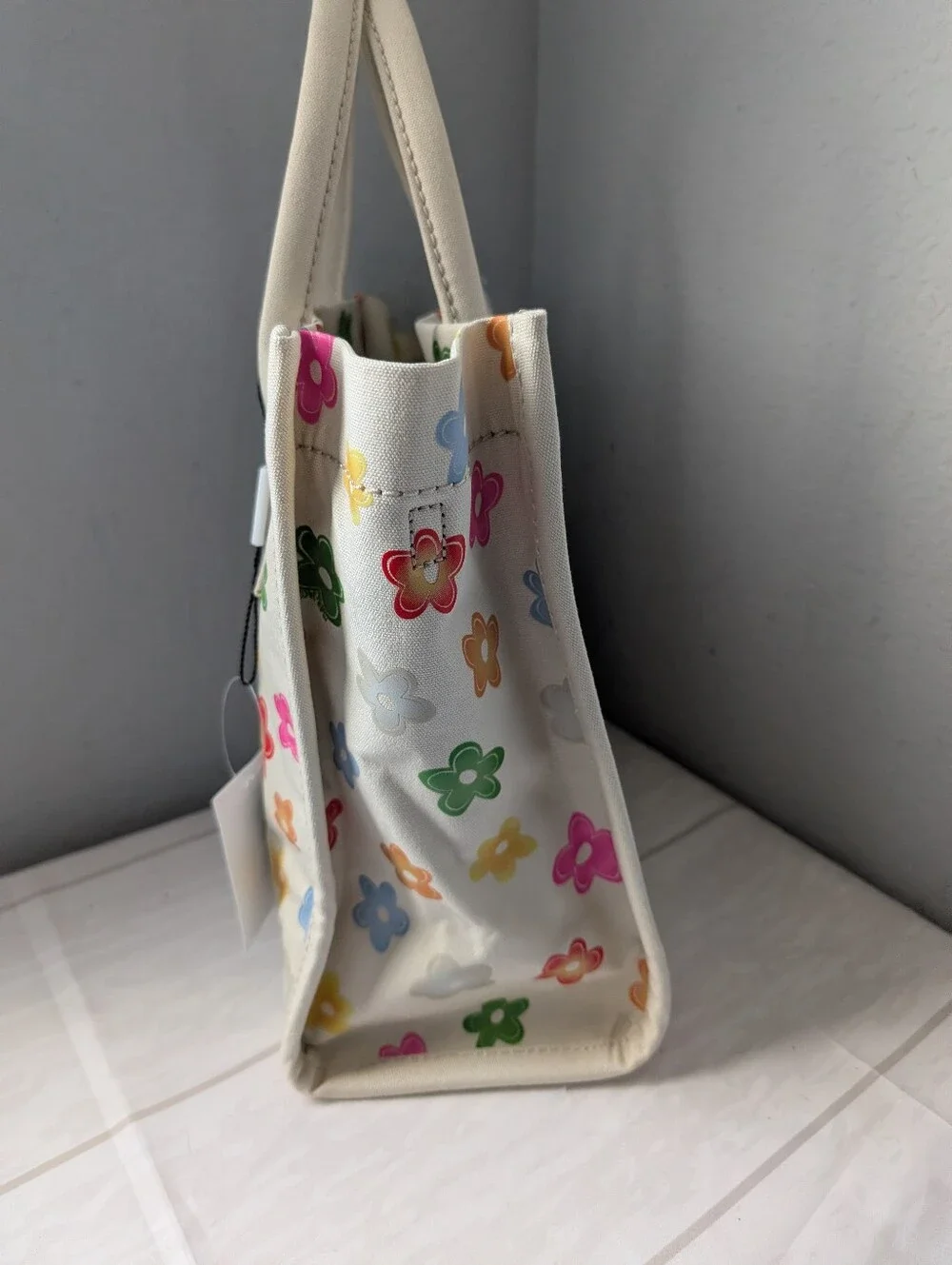 NWT Marc Jacobs Canvas Standard Supply Medium Tote 4P6HTT0195H02 White Multi